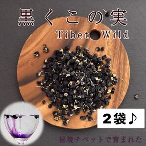 2袋♪野生チベット産・黒枸杞の実100g 黒枸杞 黒クコ クコの実 枸杞 黒クコ 黒枸杞 野生チベット産