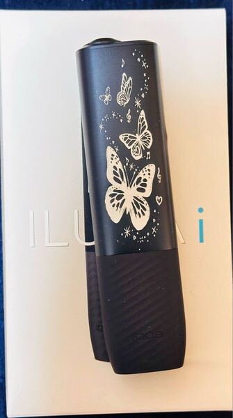 IQOS イルマ i ワン本体 IQOS ILUMA i ONE 本体 アイコス イルマ イ ワン 本体 レーザー加工 バタフライ ブラック