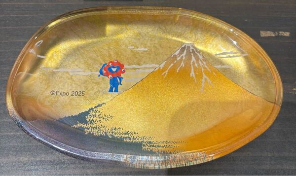 大阪関西万博限定 ミャクミャク 箔名画 北斎 ガラストレー 富嶽三十六景