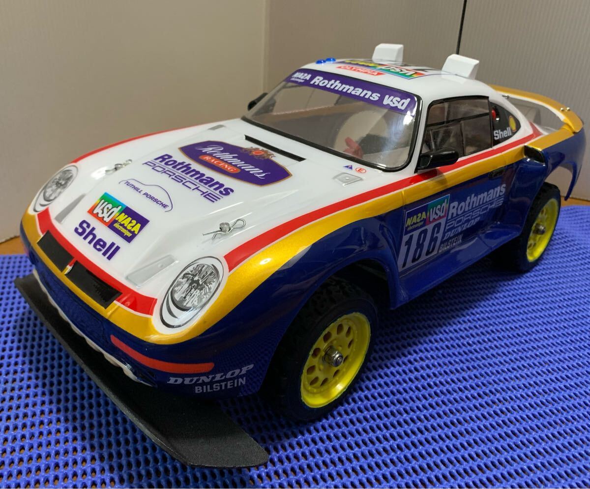 希少◆ タミヤ ポルシェ 959 【ジャンク品】 Yahoo!オークション -「タミヤポルシェ959」(田宮模型) (組立