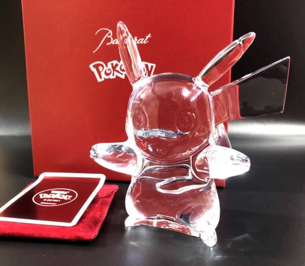 【2165】 ★未使用品★ バカラ ポケモンコレクション ピカチュウ クリスタル 藤原ヒロシ Baccarat 高級ブランド 置物 インテリア 25周年