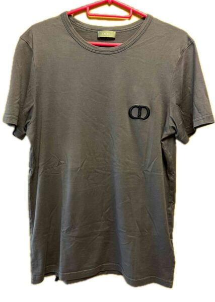 正規 20SS DIOR ディオール KIM JONES キムジョーンズ CD ロゴ エンブロイダリー 刺繍 クルーネック Tシャツ 紫 S 013J609A0589