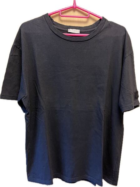 正規 19SS DIOR ディオール KIM JONES キムジョーンズ 袖 ロゴ パッチ クルーネック Tシャツ 黒 L 933J602D0533