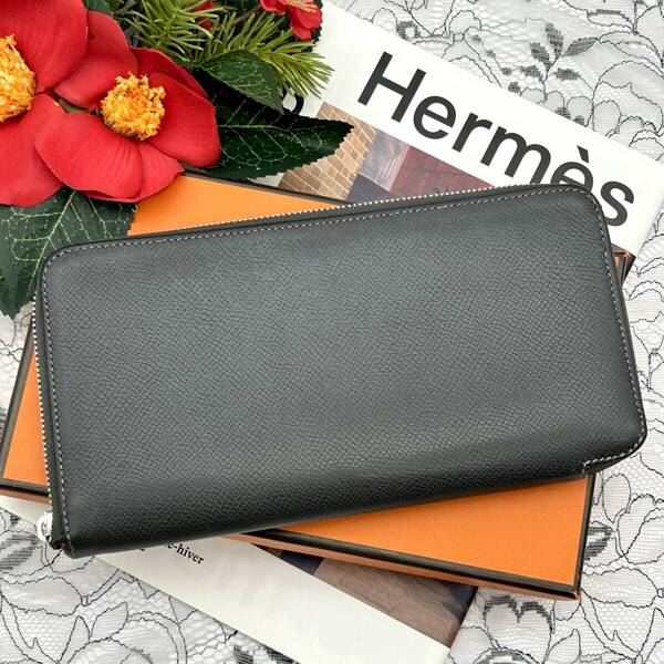 ★美品★ HERMES アザップ シルクイン ロング 長財布