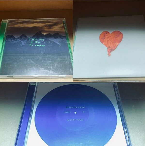 送料込み カニエウエスト Kanye West YE CD3枚セット 輸入盤 レンタル落ちではありません JESUS IS KING YE 808S & HEARTBREAK