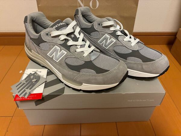 ◎試着のみ未使用◎New Balance U992GY 28cm グレー スニーカー ニューバランス M992 2025年復刻モデル