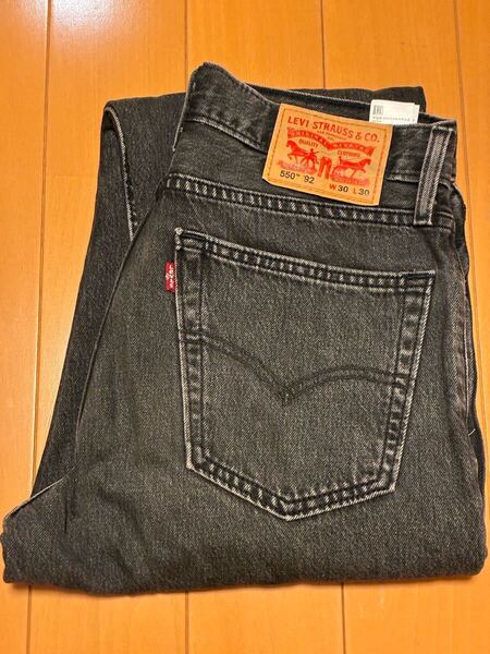 ◎90‘sファッション◎Levi's 550 92 ブラックデニム W30xL30 リーバイス デニムパンツ ジーンズ 90s