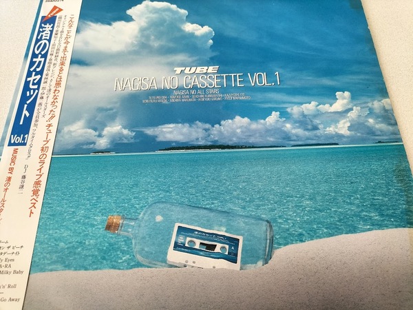 TUBE 渚のオールスターズ 渚のカセット VOL.1 LP・帯付(ステッカ付)