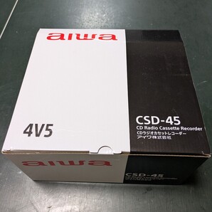 【未使用品】aiwa CSD-45 CDラジオカセットレコーダー【東:6257】