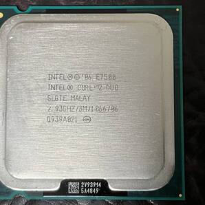 ★ 送料無料 デスクトップPC用CPU ★ intel core 2 Duo E7500 Wolfdale 2.93GHz 2コア2スレッド LGA775 SLGTE 動作品