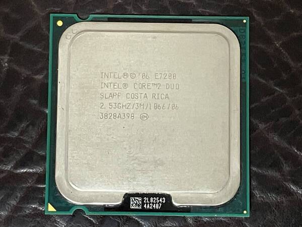 ★ 送料無料 デスクトップPC用CPU ★ intel core 2 Duo E7200 Wolfdale 2.53GHz 2コア2スレッド LGA775 SLAPF 動作品