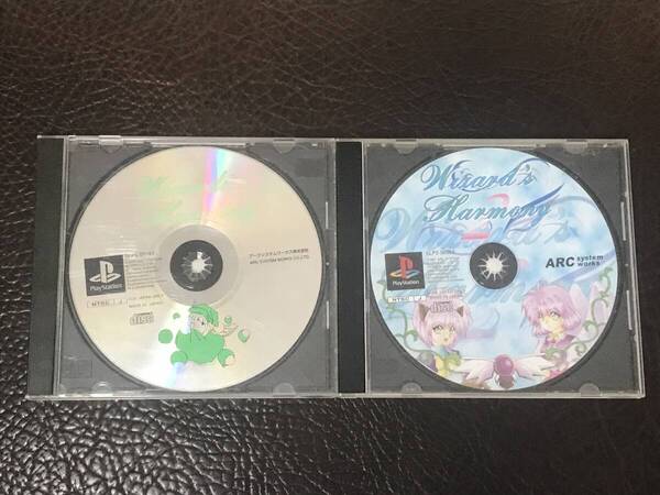 ★ 送料無料 PS1 育成シミュレーション ★ ウィザーズハーモニー 1 + 2 Wizard's Harmony 動作確認済 説明書無し ★
