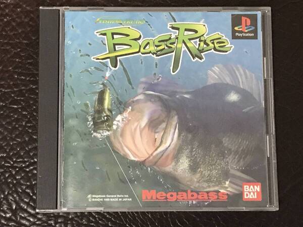 ★ 送料無料 PS1 釣りゲーム ★ バスライズ BassRise 動作確認済 説明書付き 帯付き 誤り訂正チラシ付き ★