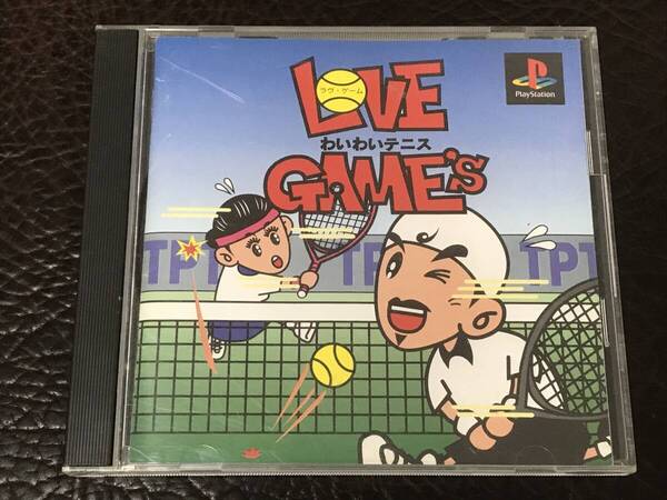 ★ 送料無料 PS1 テニス ★ ラブ・ゲーム わいわいテニス 動作確認済 説明書付き ★