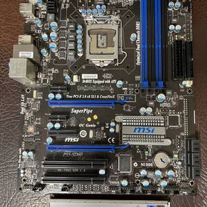 ★ 動作品 bios・windows10起動確認済 マザーボード 第一世代CPU対応 ★ MSI P55-SD60 MS-7583 ver:1.0 LGA1156 ATX