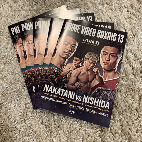 中谷潤人 NAKATANI vsNISHIDA ボクシング 有明コロシアム パンフレット 有明コロシアム
