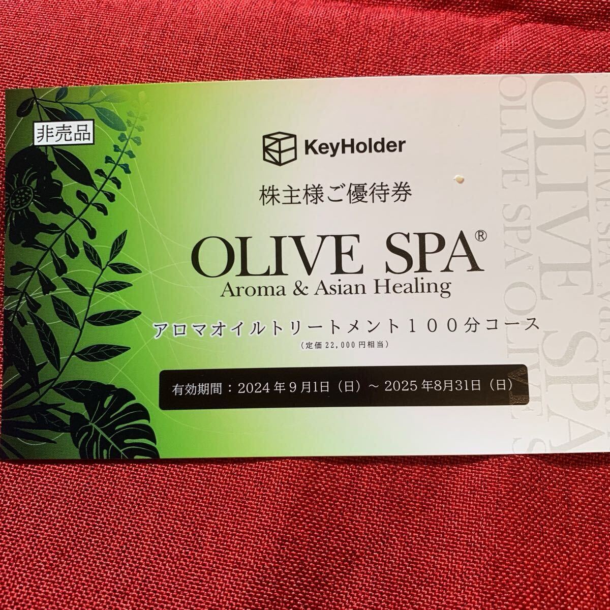 オリーブスパ OLIVE SPA 株主優待券 キーホルダー KEYHOLDER
