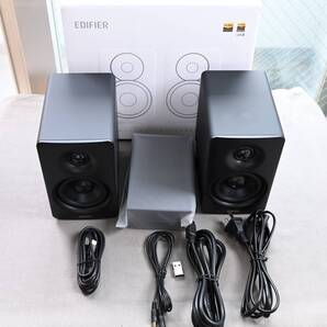 「VGP2025金賞&コスパ大賞」Edifier N300 M60 マルチメディアスピーカー 66W Bluetooth 5.3 ハイレゾ コンパクト USB-C/AUX入力 MDF製 黒