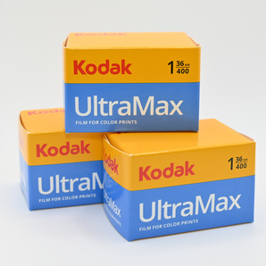 【送料無料】Kodak コダック ULTRA MAX 400 36枚撮 3本 2025-8 カラーネガフィルム 35mm 未使用 ウルトラマックス ISO400