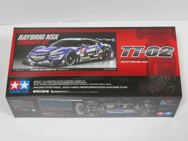 送料込み! レイブリック NSX RAYBRIG NSX CONCEPT-GT TT-02シャーシ タミヤ 1/10 電動RC4WDレーシングカー ITEM58599