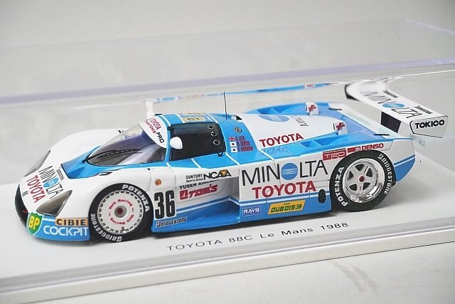 EBBRO 1/43 Minolta Tom's Toyota 88C Le Mans 1988 # 36