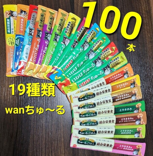 111 いなば 総合栄養食ちゅ~るごはん & wanちゅ~る 19種類100本おまけ2本つき! 犬用ちゅ~る