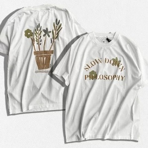 新品 送料無料 即決 イタリア製 MADSON マッドソン メッセージプリント クルーネック Tシャツ サイズL