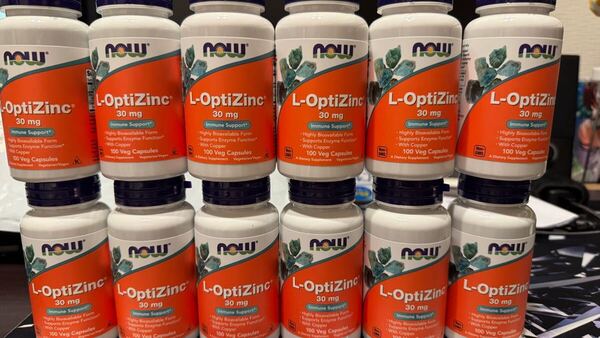 ナウフーズ L-オプティジンク L-OpitZinc 亜鉛 30mg 銅配合 100粒 12個 NOW FOODS サプリメント