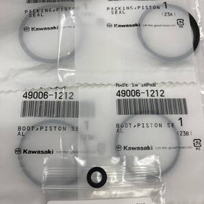 カワサキ ZRX1100 Ⅱ ZRT10C C1~C4 後リアキャリパーシール ピストンパッキン ブレーキ トキコ 43049-1097 49006-1212 オーバーホール