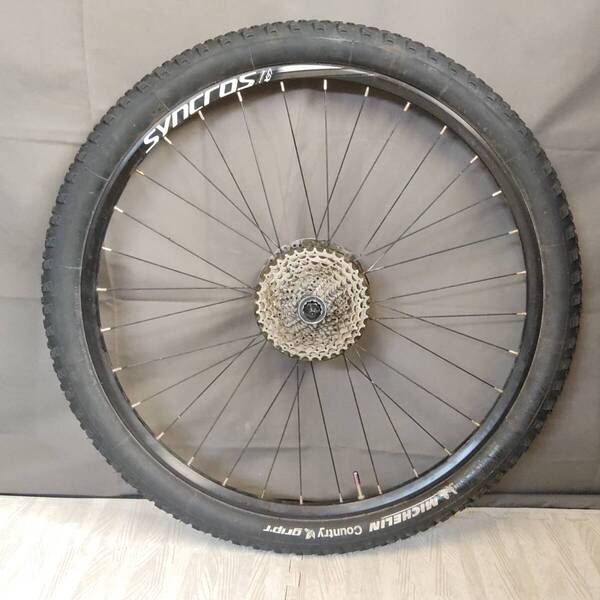 送料無料 ALEX RIMS X37 650B 27.5インチ ディスクブレーキ 11-36 10速 27.5×2.10 シマノ CS-HG62-10 リア 中古 タイヤホイール 前後2本可