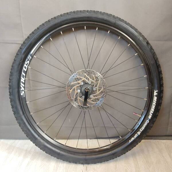 送料無料 ALEX RIMS X37 650B 27.5インチ ディスクブレーキ 27.5×2.10 SHIMANO SM-RT30-M 180 フロント タイヤホイール 中古 前後2本可