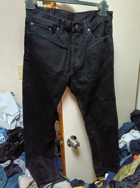 送料無料 国内 正規 リーバイス 505 ブラック デニム パンツ ジーンズ ジーパン W34 L30 DENIM pants JEANS US 古着 ビンテージ 501 511