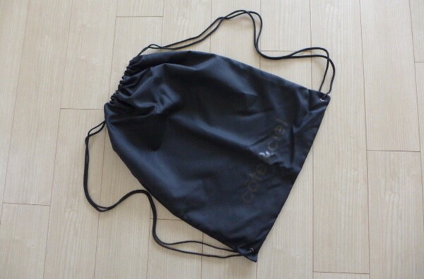 新品 送料無料 即決 Cote&Ciel コートエシエル バックパック リュックサック バッグ 鞄 Black 男女兼用 ナップサック 黒