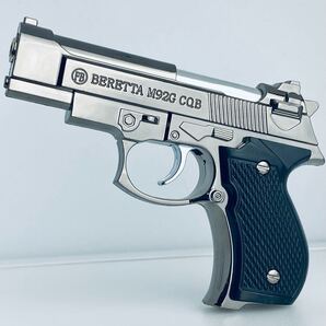 喫煙具喫煙グッズ新品未使用ターボライター拳銃ライターガスライターハンドガン型ライターシルバー1個
