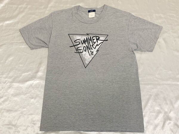 【送料無料 値下げ交渉歓迎】SHIPSサマソニ2018 限定コラボ非売品スタッフ半袖Tシャツ グレーロゴ古着フェスシップスバンドTサマーソニック