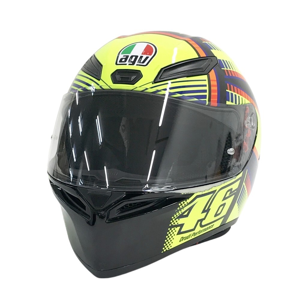 ロッシーAGV フルフェイスヘルメット ミラーシールド付き Yahoo!オークション -「agv ロッシ ヘルメット」(フルフェイス