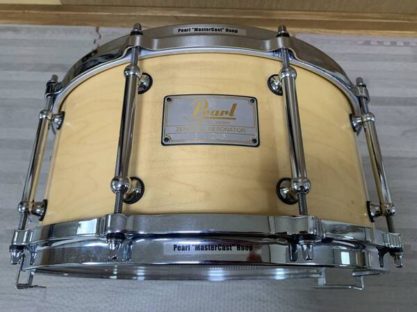 送料無料 状態良 Pearl 90s ZENITHAL RESONATOR 14×6.5 10mm パール ジーニサル レゾネ ーター メイプル スネア ドラム dw