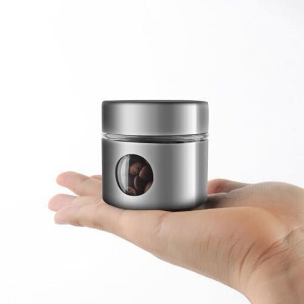 ミニコーヒーキャニスター コーヒー豆 ポータブル ミニ 保存容器 密閉容器 40g コーヒー豆入れ容器 豆食品茶葉鮮缶 お菓子 防
