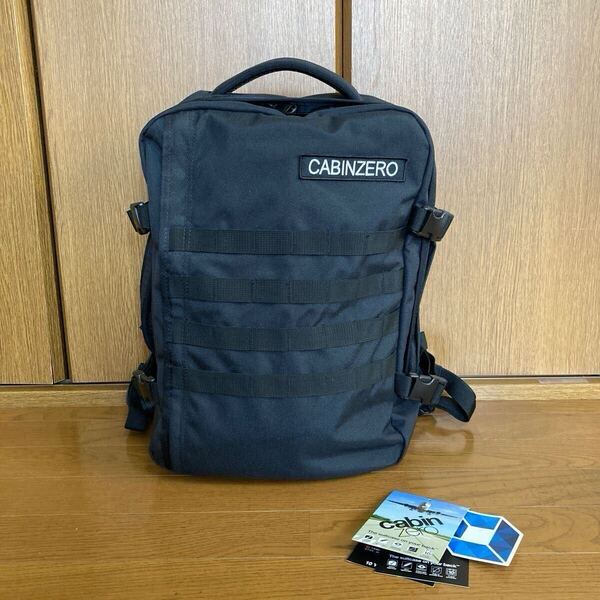 送料無料☆CABIN ZERO キャビンゼロ MILITARY ミリタリー 旧タグ 28L アブソリュートブラック 黒 バックパック リュックサック