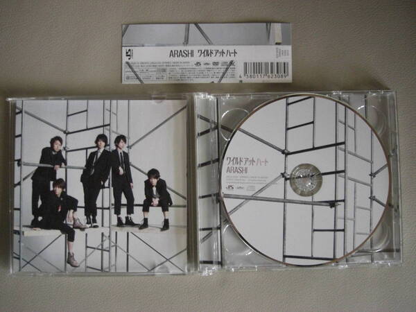 嵐/ARASHI 初回限定版シングル( CD+DVD ) ワイルドアットハート ドラマ「ラッキーセブン」主題歌 *USED品!*