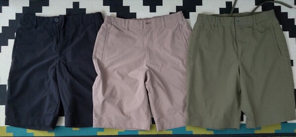 良品!希少!XS ユニクロ×セオリー 感動イージーショーツ3枚セット ハーフパンツ