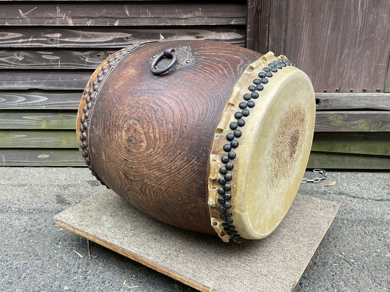 2,3尺長桶胴太鼓 時代物 中古品②
