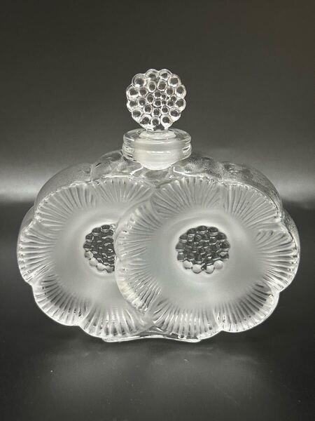 ルネラリック LALIQUE 香水瓶 ドゥ フルール ふたつの花 香水瓶 パーフュームボトル フレグランスボトル クリスタルガラス 空瓶 送料無料