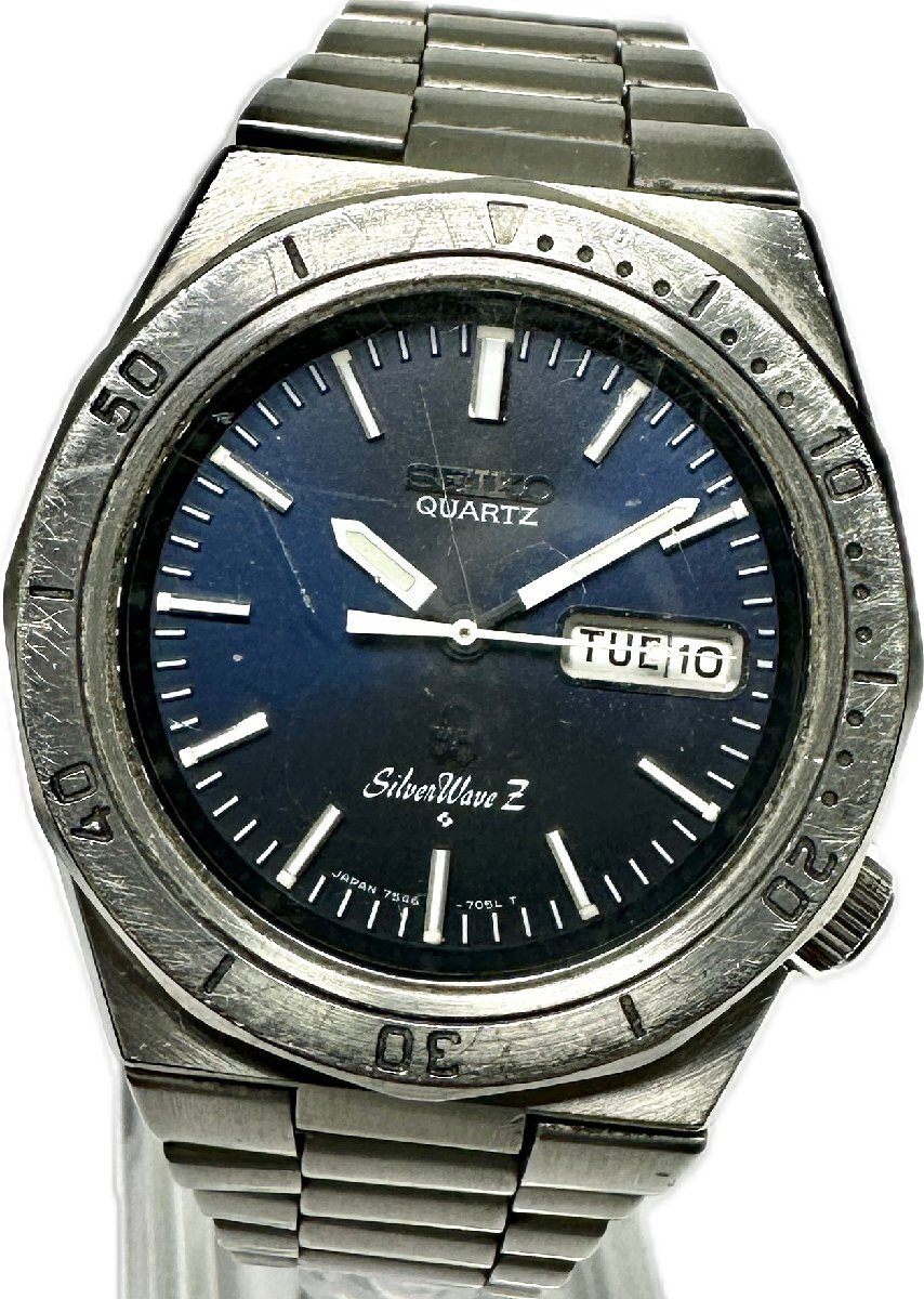 セイコー シルバーウェイブZ 7546‐7040 電池新品 訳あり 稼働品 Yahoo!オークション -「7546-7040」の落札相場・落札価格