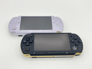 UF10-Y-2-11469-SONY ソニー-PSP-3000 モンスターハンターver PSP-2000 ラベンダーパープル-通電動作確認済