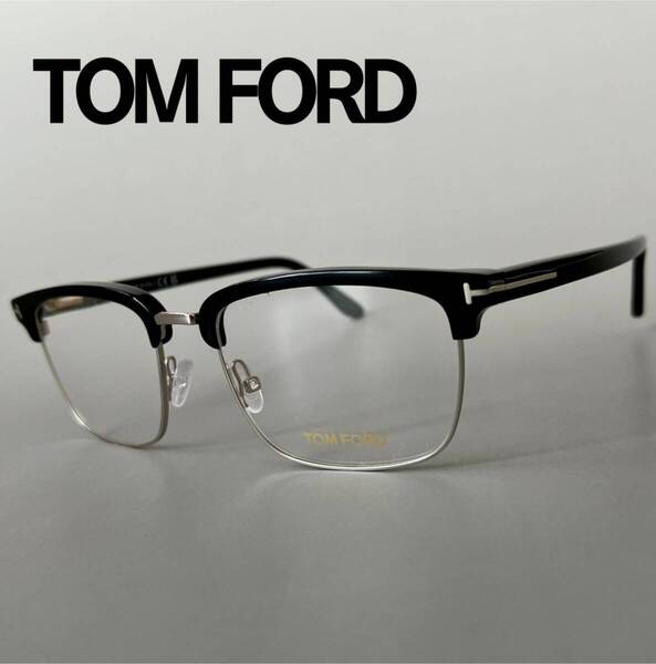 トムフォード メガネ TOM FORD アジアンフィット サーモント ブロー 新品 メンズ レディース ブラック 黒 バネヒンジ 眼鏡 ゆったり