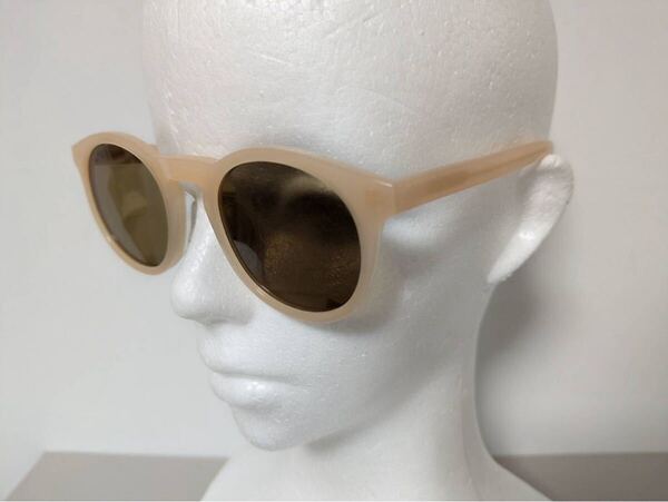 A.D.S.R. LARKIN 13 サングラス 47.5□23.5-145 ベージュ ケース付 日本製Title Sunglasses Beige 47.5□23.5-145 w/ Case Made in Japan