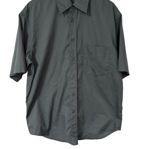 ユニクロU 半袖オーバーサイズシャツ L チャコール UNIQLO U メンズUNIQLO U Oversized Short Sleeve Shirt L Charcoal Men’s