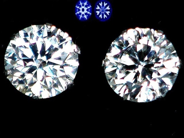 【宝石屋本舗】計0.60ct ハート&キューピット PT900 ピアス(H&C宝石鑑別カード付)