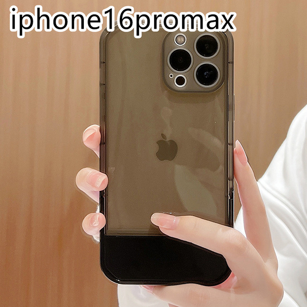 iphone16promaxケース カーバー TPU 可愛い スタンド付き 白 軽量 ケース 耐衝撃1ca
